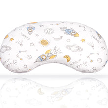 Load image into Gallery viewer, BYRIVER 12x22 Toddler Kids Neck Pillow for Sleeping, Removable Pillowcase, Ergonomic Small Pillow for Daycare Preschool Nap Time, Gifts for Children Ages 3-8 (Spaceship)