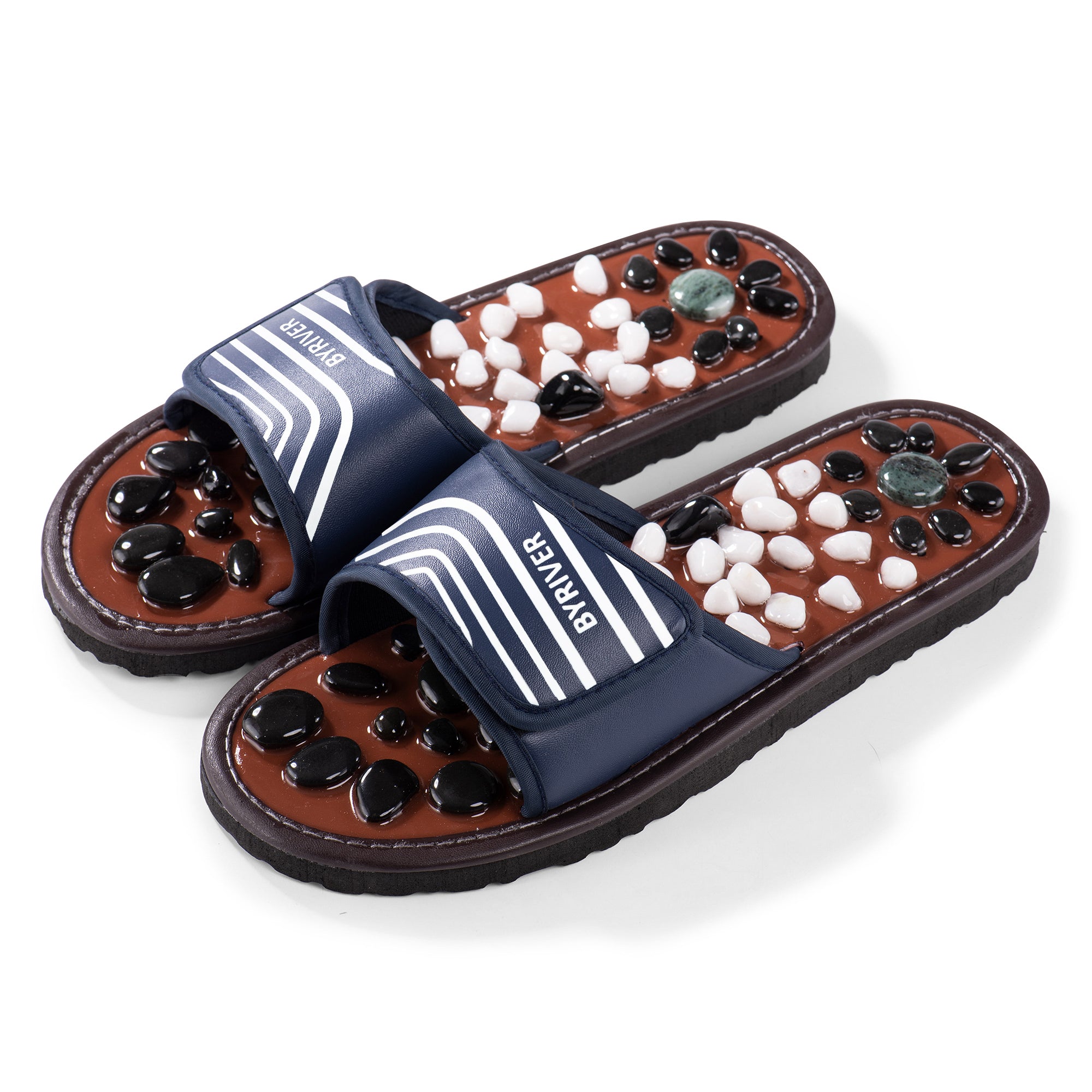 Stone Acupressure Slippers Sandals Shoes Reflexology Foot Massager –  BYRIVER's Online Store