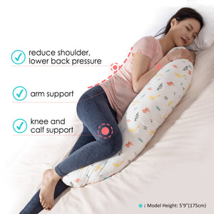 BYRIVER C Shape Body Pillow, Pregnancy Pillow, Multifunctional Maternity Nursing Pillow