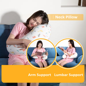 BYRIVER C Shape Body Pillow, Pregnancy Pillow, Multifunctional Maternity Nursing Pillow