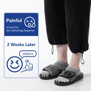 Reflexology Massage Slippers Sandals Shoes, Plantar Fasciitis Foot Massager