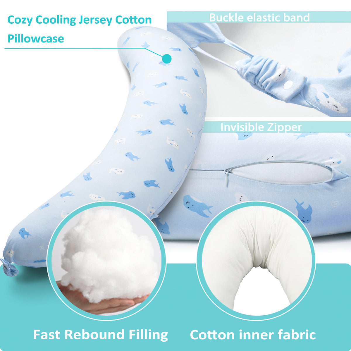 BYRIVER C Shape Body Pillow, Pregnancy Pillow, Nursing Pillow – BYRIVER ...